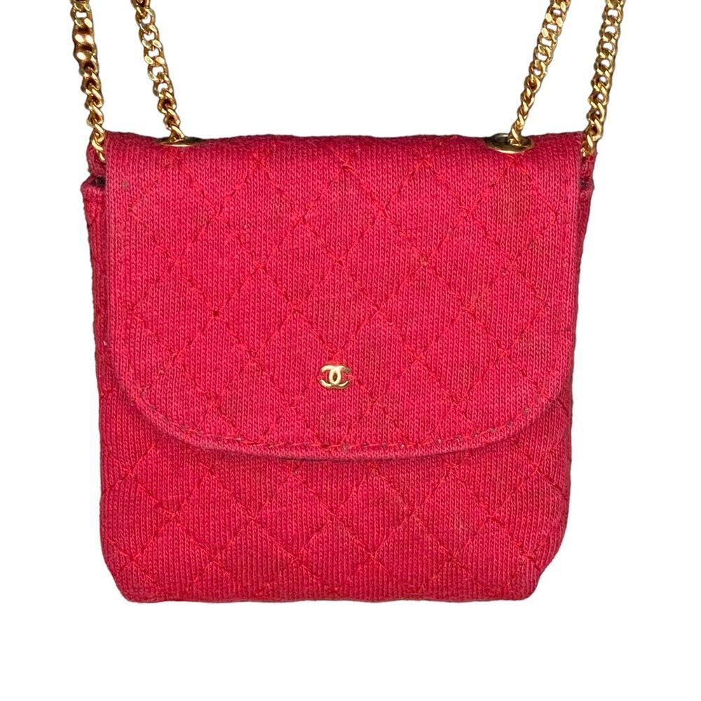 Tiny VTG CHANEL Micro Necklace Purse RARE!